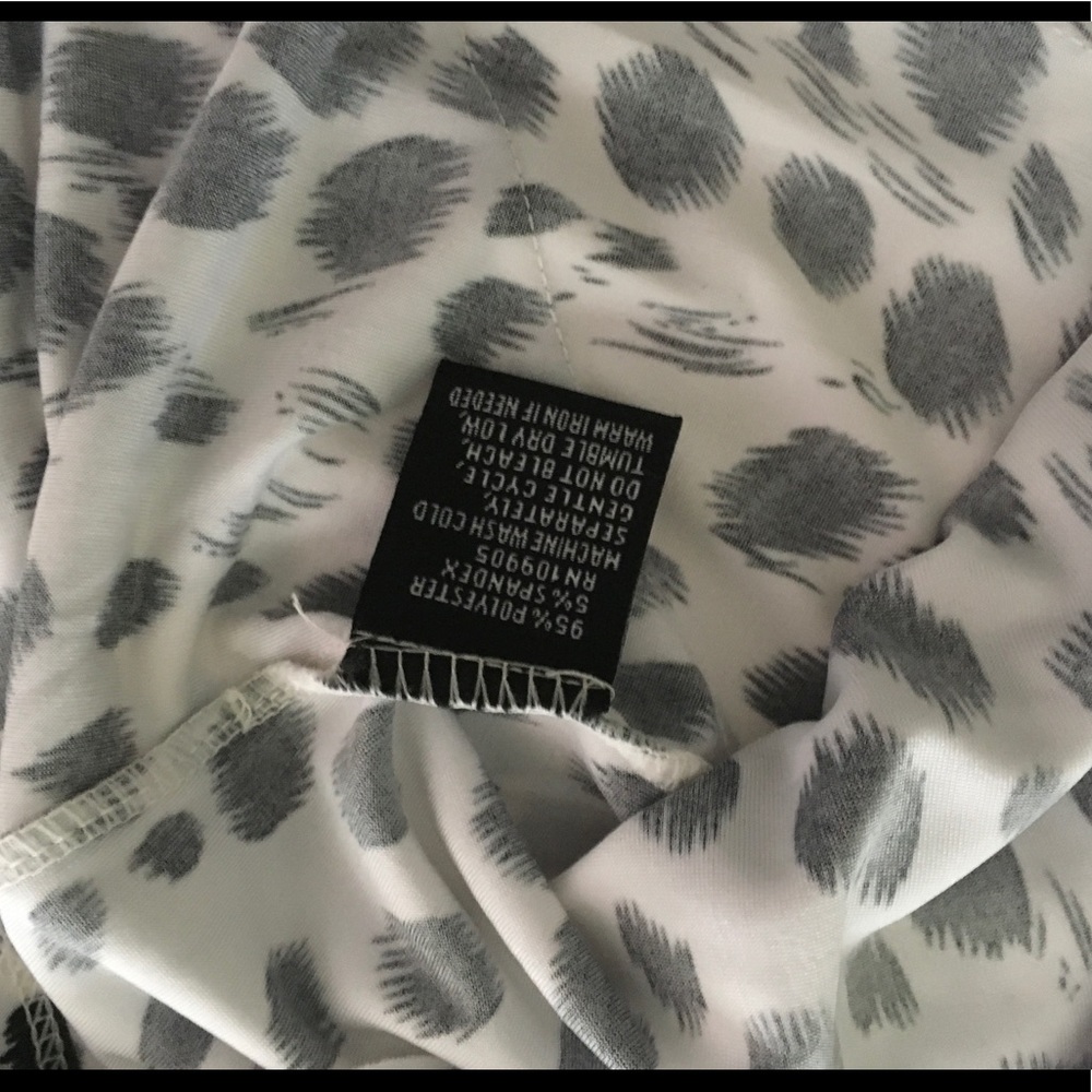 Animal Print Top with Ruffles - Picture 4 of 5